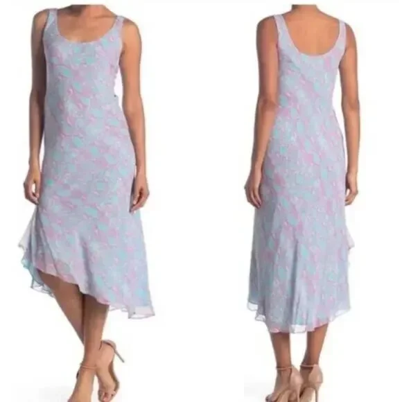 DVF Diane von Furstenberg Talia Tank Midi Dress In Sea Python Crest print, Sz. 6 - Picture 2 of 13